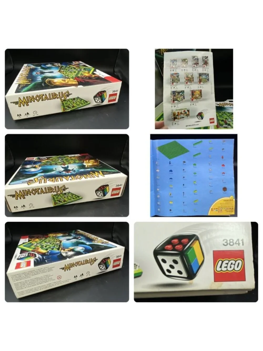 Lego Game Minotaurus 3841 Board Game Box Mini Figures Manuals READ